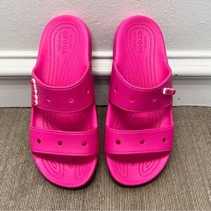Pink Crocs Sandals